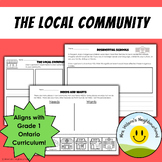 Local Community & Mapping worksheets Social Studies Ontari