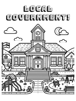 Preview of Local Government Coloring Page!