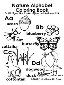 Preview of Local Nature Alphabet Coloring Book