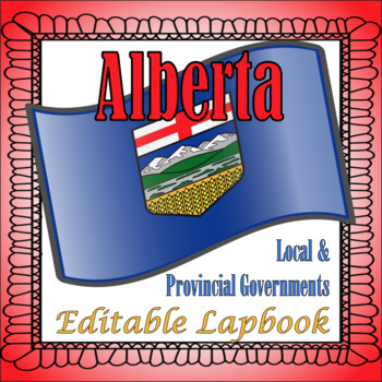 Preview of Local and Provincial Governments Lapbook-Editable (PREVIOUS AB CURRICULUM)