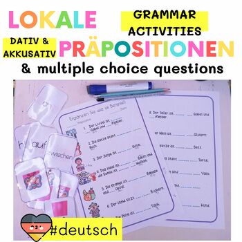 Preview of Local prepositions in german | Lokale Präpositionen auf Deutsch