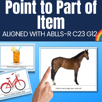 Preview of Point to or Label Part of an Object Picture Cards Aligned with ABLLS-R C23 & G12