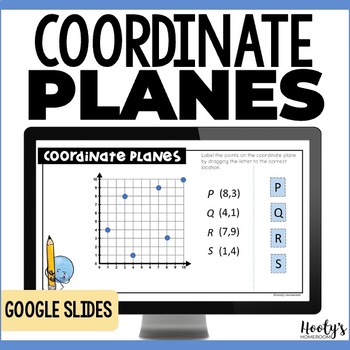 Preview of Quadrant 1 Coordinate Plane Activities for Graphing Ordered Pairs Google Slides