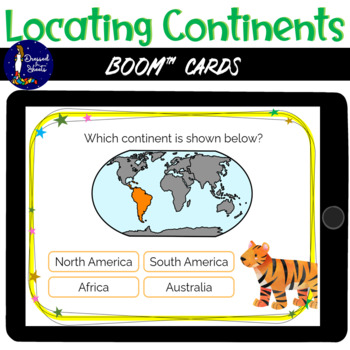 Preview of Locating Continents on a Map