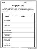 Locating Earth's Features Worksheet