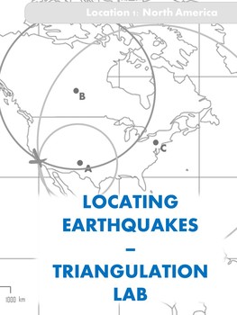 Preview of Locating Earthquake Epicenter Lab - Triangulation