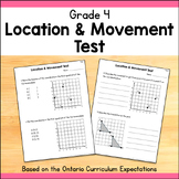 Location & Movement Test - Grade 4 (Ontario) - Coordinates
