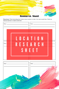 Preview of Location Research Sheet