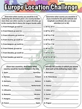 location worksheet bundle by middle school history and geography