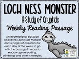 Loch Ness Monster - Cryptids - Weekly Reading Passage and 