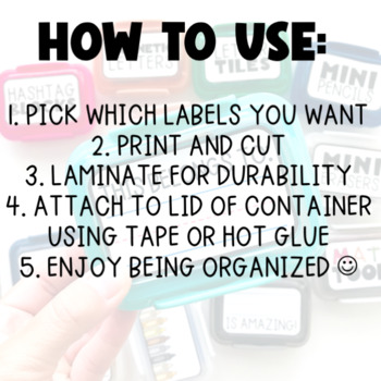 How To Attach Labels