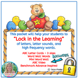 Lock in the Learning!  Alphabet Card Sets, Word Wall Set, 