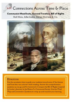 Preview of Locke & Marx Annotate and Connect: Property, Labor, Capitalism, Communism