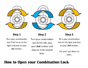 Preview of Locker Combination Instructions