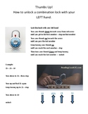 Locker Help - How to use a combination lock - left hand