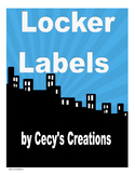 Locker Labels for Sheila