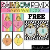 Locks : Sound Wall // Rainbow Remix 90's Y2k classroom decor