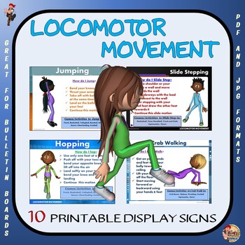 Preview of Locomotor Movement- Printable Display Signs