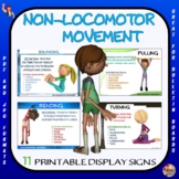 Non-Locomotor Movement- Printable Display Signs