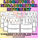 Locomotor & Non-Locomotor Movement Worksheet-Exit Slip Bul