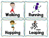 Locomotor and Nonlocomotor Movement Cards