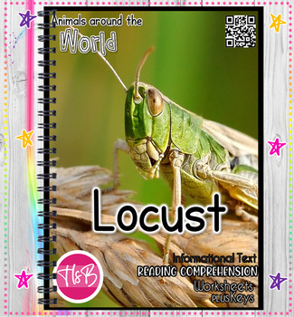 Preview of Locust | Worksheets | Animals Around The World | Science | Nature