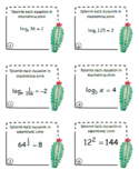 Logarithm & Exponential Task Cards
