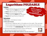 Logarithm Properties & Graphing Foldable