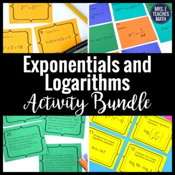 Preview of Logarithm and Exponentials Activities Bundle