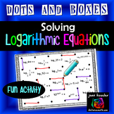 Logarithmic Equations Partner Dots and Boxes Game