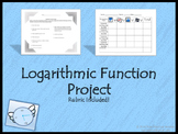 Logarithmic Function Project: 3 Choices, Rubric Included