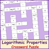 Logarithmic Properties Crossword Puzzle