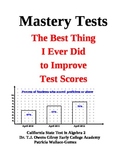Logarithms, Conics, Graphing and more-- Mastery Tests -- Set 2