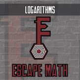 Logarithms Escape Room Activity - Printable & Digital Game