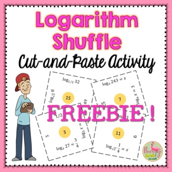 Preview of Logarithms Shuffle Freebie
