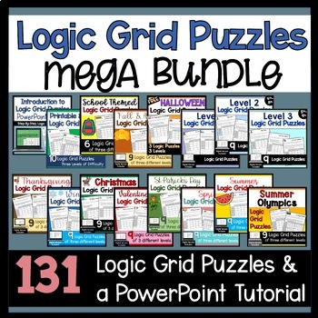 Preview of Logic Grid Puzzles Mega Bundle