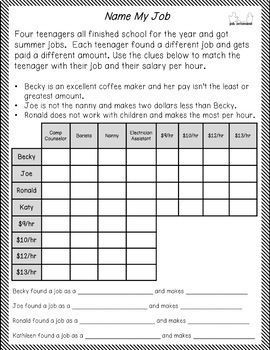 logic puzzles by erins classroom creations teachers pay