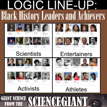 Preview of Logic LineUp: Black History Leaders and Achievers Puzzle