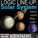 Logic LineUp: Solar System Puzzle (Earth, Mars, Jupiter an