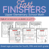 Logic Problems for Upper Elementary - Fast Finisher - Crit