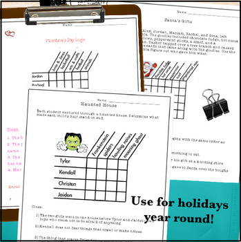 logic puzzles for second grade by catch my products tpt