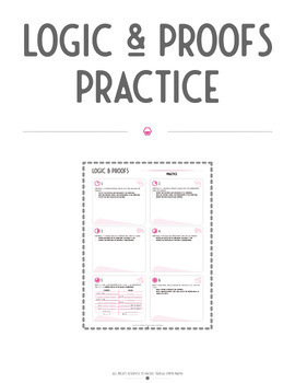 Preview of Logic & Proofs Practice