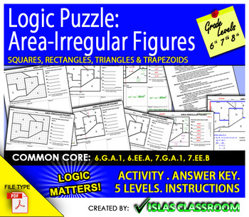 Preview of Logic Puzzle: Area-Irregular Figures