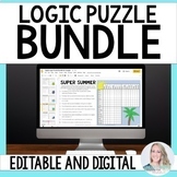 Logic Puzzle DIGITAL Collection - Great for Distance Learning 