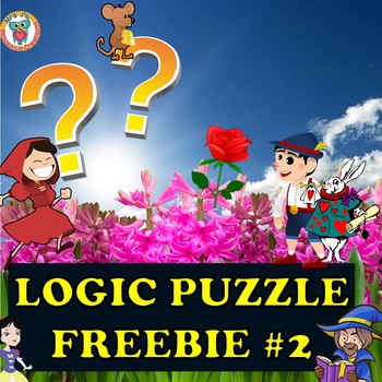 Preview of Spring Mystery Logic Puzzle FREEBIE #2
