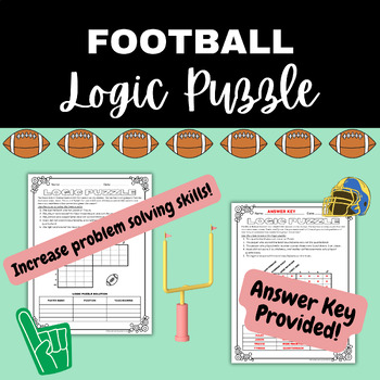 Preview of Logic Puzzle: Sports Football Theme