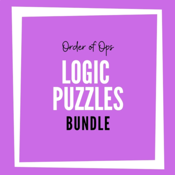 Preview of Logic Puzzle Task Cards Bundle
