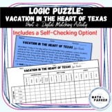 Logic Puzzle - Vacation in the Heart of Texas (3 - Print &
