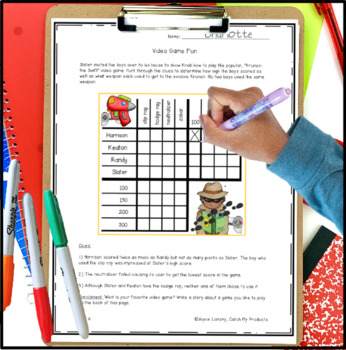 logic puzzle distance learning or printable for 4th grade by catch my products