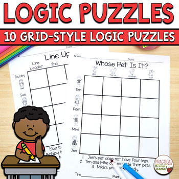 Preview of Logic Puzzles 1st and 2nd Grade Brain Teasers